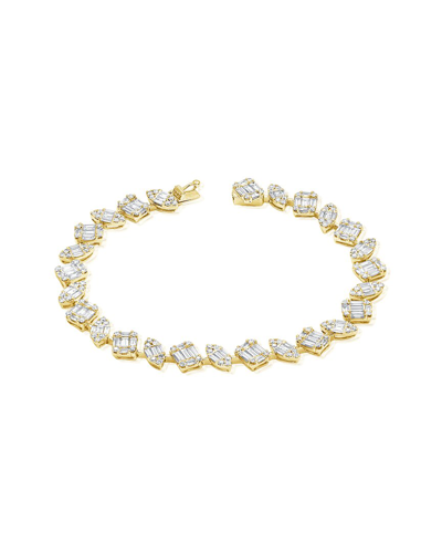 Sabrina Designs 14k 4.79 Ct. Tw. Baguette & Round Bracelet