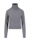 AMI ALEXANDRE MATTIUSSI LOGO HIGH NECK SWEATER