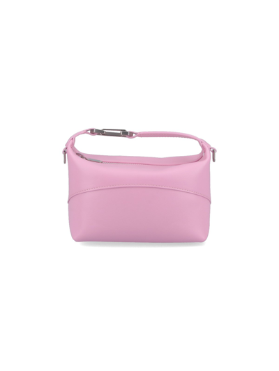 Eéra Moon Leather Clutch Bag In Pink