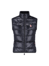 Moncler Sleeveless Down Jacket In Black  