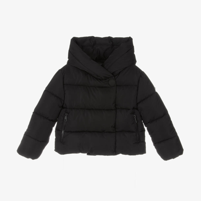 Ido Junior Kids'  Girls Black Hooded Puffer Jacket