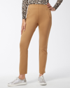 CHICO'S JULIET PONTE TRIM DETAIL ANKLE PANTS IN CAMEL BROWN SIZE 20 | CHICO'S