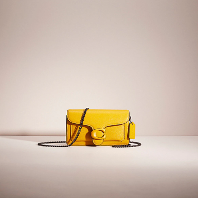 Coach Restored Tabby Crossbody Wristlet In Pewter/yellow Gold