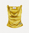 Vivienne Westwood Orb-embroidery Velvet Top In Gold