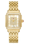 MICHELE DECO MADISON MID DIAMOND PAVÉ BRACELET WATCH, 31MM