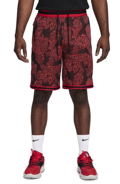 Nike Dna Dri-fit Basketball Shorts In University Red/ Black