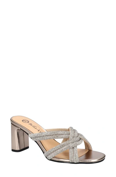 Bella Vita Carmen Crystal Sandal In Gold