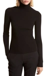 MICHAEL KORS MERINO WOOL BLEND RIB TURTLENECK SWEATER