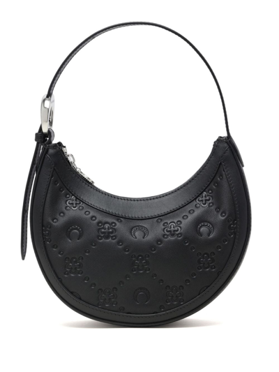 Marine Serre Moon Diamant Eclips Shoulder Bag In Black