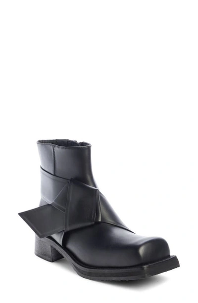 Acne Studios 40mm Leather Ankle Boots In Black