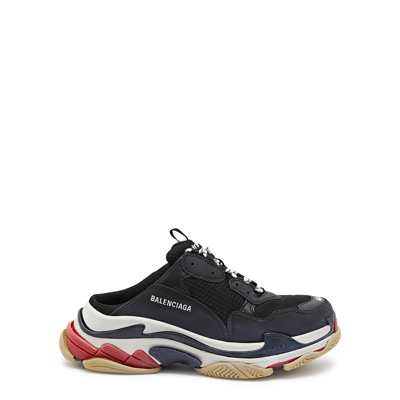 Balenciaga Tripe S Mule Sneakers In Black