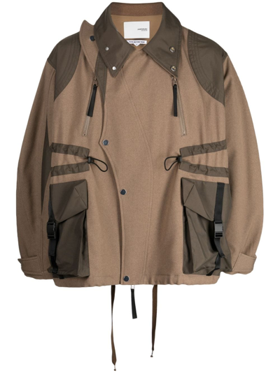 Yoshiokubo Master Multi-pocket Jacket In Brown