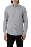 Bugatchi James Ooohcotton® Geometric Print Button-up Shirt In White