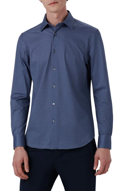 Bugatchi Men's Ooohcotton Tech James Long-sleeve Denim Shirt