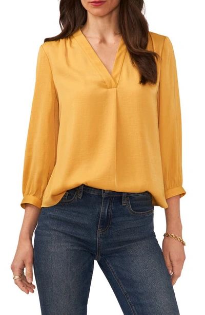 Vince Camuto V Neck Blouse In Narcissus