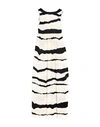 Elisabetta Franchi Woman Maxi Dress Ivory Size 4 Viscose, Polyester In White