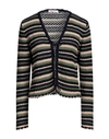 Kontatto Woman Cardigan Midnight Blue Size Onesize Cotton