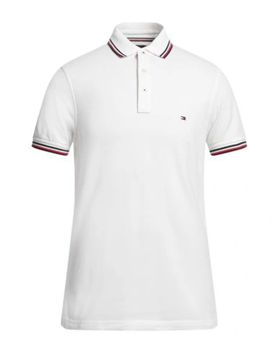 Tommy Hilfiger Man Polo Shirt White Size M Cotton