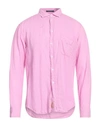 B.d.baggies B. D.baggies Man Shirt Pink Size Xl Linen