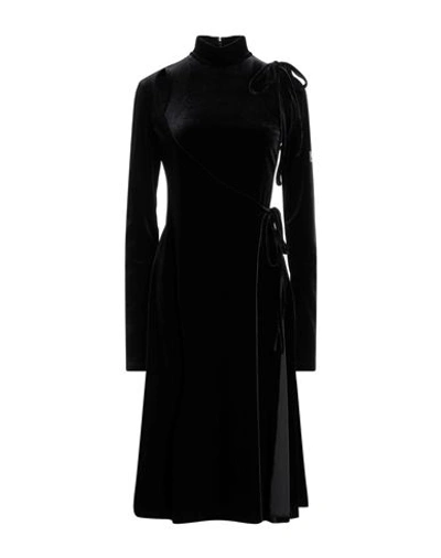 Versace Jeans Couture Woman Midi Dress Black Size 6 Polyester, Elastane