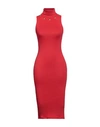 MANGANO MANGANO WOMAN MIDI DRESS RED SIZE 2 COTTON