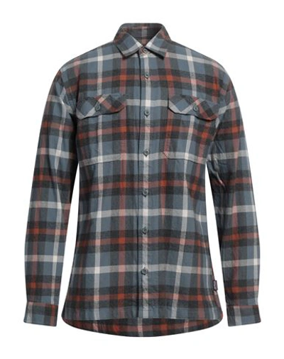 Patagonia Man Shirt Slate Blue Size M Organic Cotton