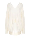 Liviana Conti Woman Sweater Ivory Size Xl Virgin Wool In White