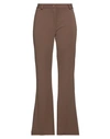 Dixie Woman Pants Dark Brown Size L Polyester, Elastane