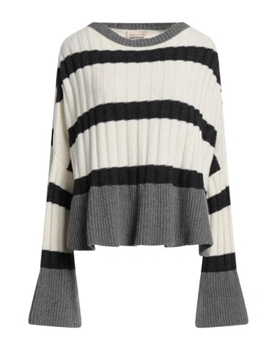 Semicouture Woman Sweater Cream Size M Wool, Polyamide In White