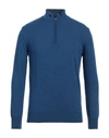 Giulio Corsari Man Turtleneck Pastel Blue Size L Wool, Viscose, Polyamide, Cashmere