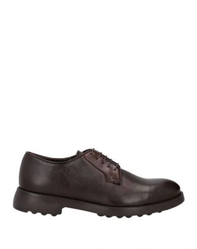 Cerruti 1881 Man Lace-up Shoes Dark Brown Size 11 Bovine Leather