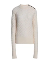 Sportmax Woman Sweater Cream Size Xs Wool, Cashmere In White