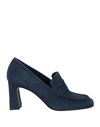 O'dan Li Woman Loafers Navy Blue Size 7 Soft Leather