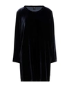 Aspesi Woman Mini Dress Midnight Blue Size 6 Viscose, Silk