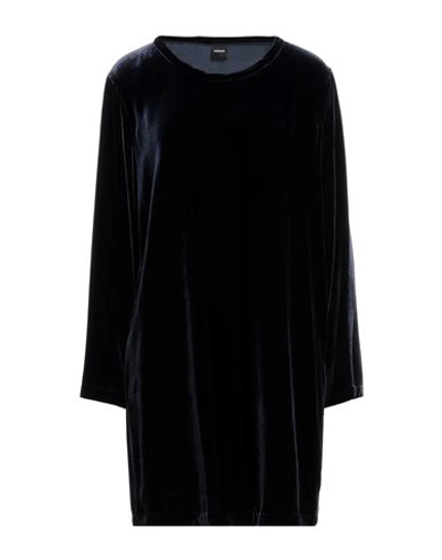 Aspesi Woman Mini Dress Midnight Blue Size 6 Viscose, Silk In Blue
