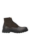 Giovanni Conti Man Ankle Boots Black Size 12 Soft Leather In Brown