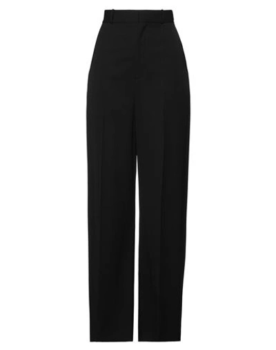 Del Core Woman Pants Black Size 8 Virgin Wool, Cotton