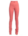 Liya Woman Pants Brick Size 4 Cotton, Polyester, Elastane In Red