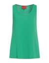 Mirella Matteini Woman Top Green Size 6 Viscose, Polyester, Elastane