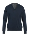 Rossopuro Man Sweater Midnight Blue Size 6 Cotton