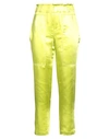 Alice Miller Woman Pants Acid Green Size 8 Polyester, Elastane