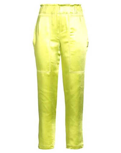 Alice Miller Woman Pants Acid Green Size 4 Polyester, Elastane