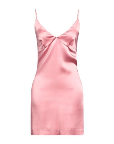 Carla G. Woman Mini Dress Pink Size 6 Acetate, Viscose, Elastane