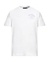 John Richmond Man T-shirt White Size Xxl Cotton, Lycra