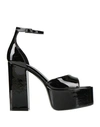 Paris Texas Tatiana Patent Leather Platform Sandals In Black