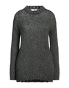 Alpha Studio Woman Sweater Dark Green Size 10 Acrylic, Alpaca Wool, Polyamide, Wool In Green