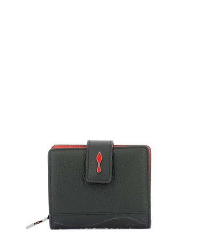 Christian Louboutin Women's Mini Paloma Leather Wallet In Black Black