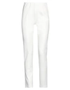 Mirella Matteini Woman Pants Off White Size 6 Polyester, Elastane