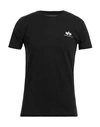 ALPHA INDUSTRIES ALPHA INDUSTRIES MAN T-SHIRT BLACK SIZE XXL COTTON