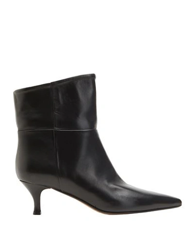 8 By Yoox Leather Pointy-toe Ankle Boot Woman Ankle Boots Black Size 11 Ovine Leather